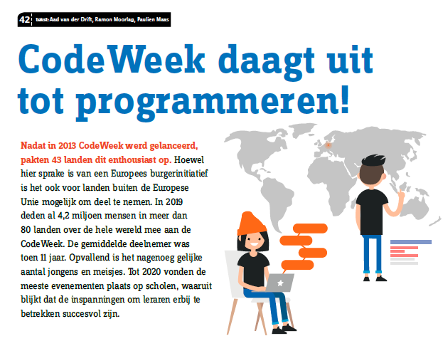 Artikel over CodeWeek in Vives 174